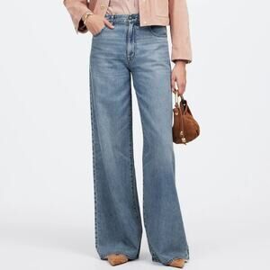Madewell Light Blue Wide Leg Jeans